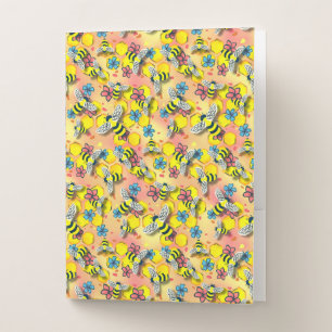 Honey Bee Pocket Folder