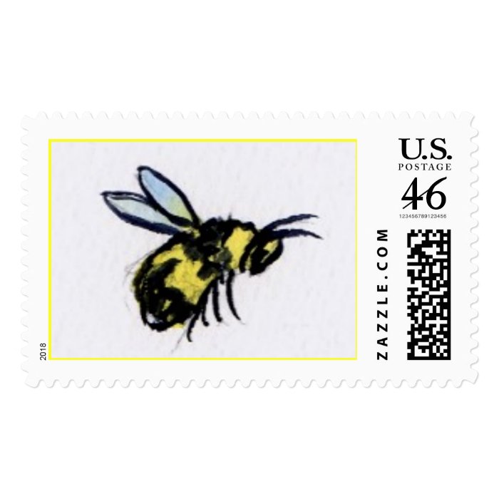 Honey Bee Postage Stamp