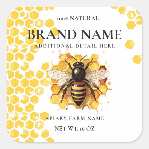 Honey Bee Product Label