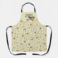 Honey Bee Queen Bee Floral Apron | Honeycomb Baby
