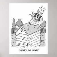 Honey Bee Returns to its Beehive