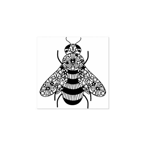 Honey Bee Rubber Stamp