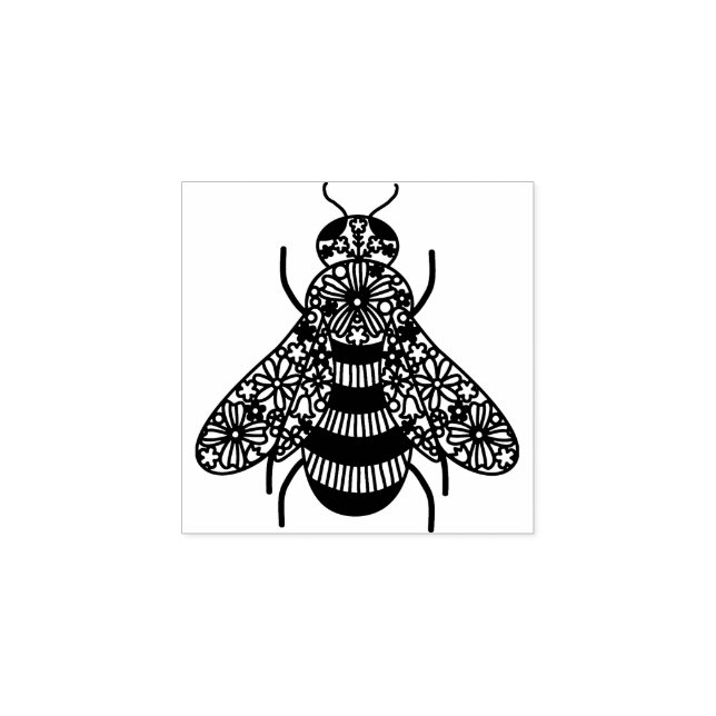 Honey Bee Rubber Stamp (Imprint)