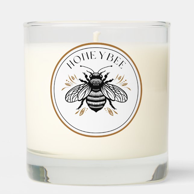 Honey Bee Scented Candle (Front)