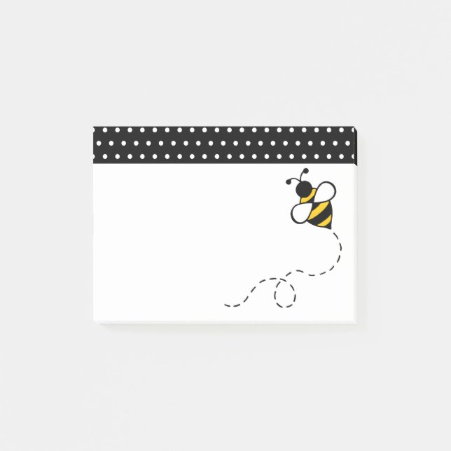 Honey Bee School Office Post It Notes Gift (Front)