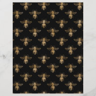 Honey Bee Scrapbook Paper Sheet