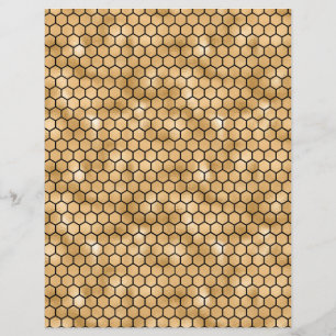 Honey Bee Scrapbook Paper Sheet