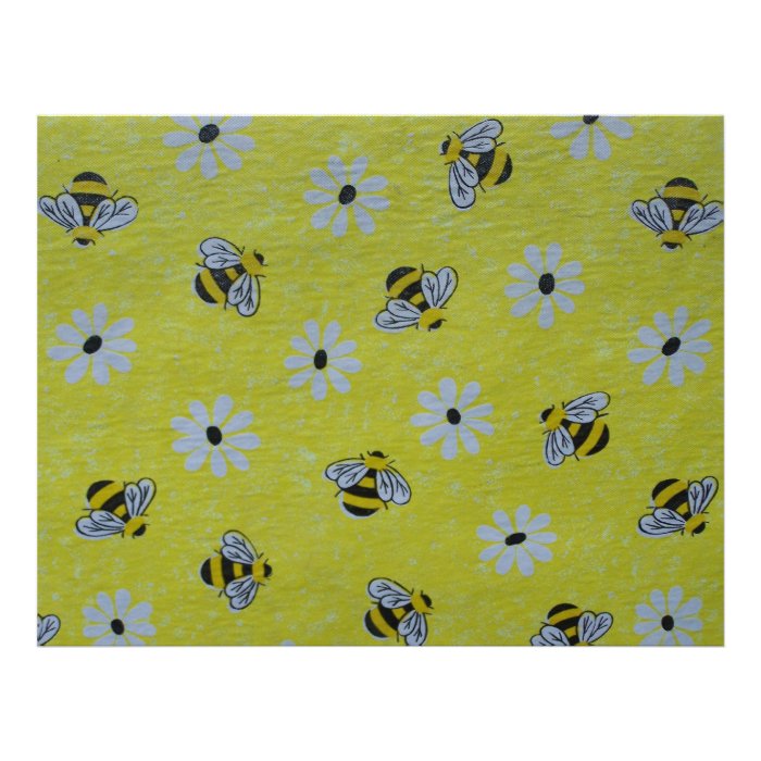 Honey Bee Scrapbooking Paper Letterhead Design