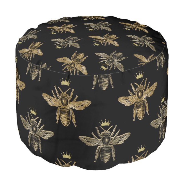 Honey Bee Series Design 16  Pouf (Angled Front)