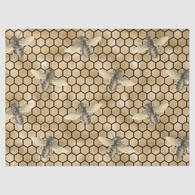 Honey Bee Series Design 9 Tissue Paper (Front)