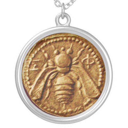 HONEY BEE SILVER PLATED NECKLACE