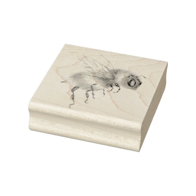 Honey Bee Sketch Rubber Stamp (Stamp)