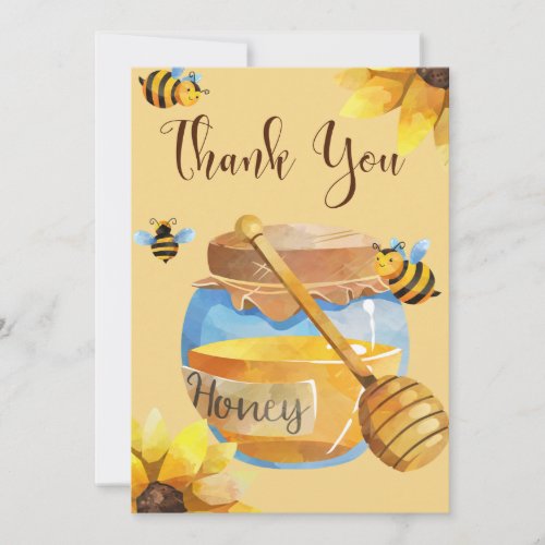 Honey Bee Thank You Card