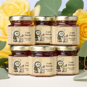 Honey Bee Thank You Wedding/Shower/Anniversary Jar Favors