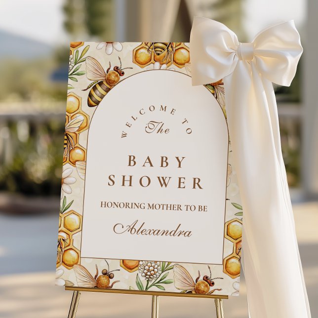 Honey Bee Theme Baby Shower Foam Board (Creator Uploaded)
