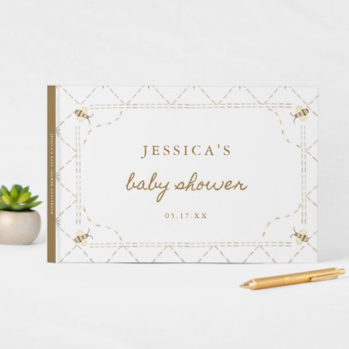 Honey Bee Theme Baby Shower Guest Book