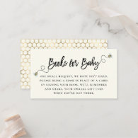 Honey Bee Theme Book Request Enclosure Card