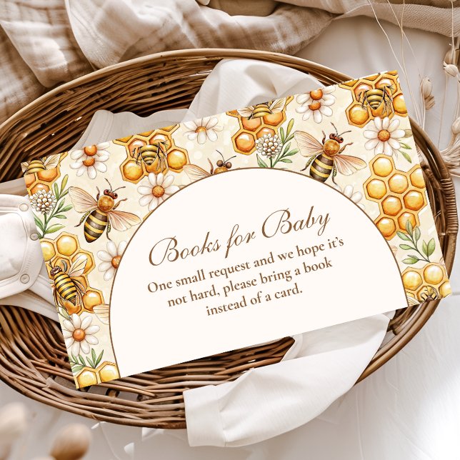 Honey Bee Theme Books for Baby Enclosure Card (Creator Uploaded)