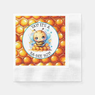 Honey bee themed Boy's Baby Shower Napkins