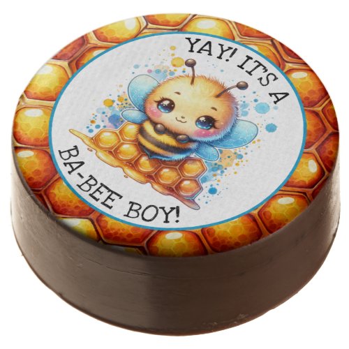 Honey bee themed Boys Baby Shower Personalized Chocolate Covered Oreo