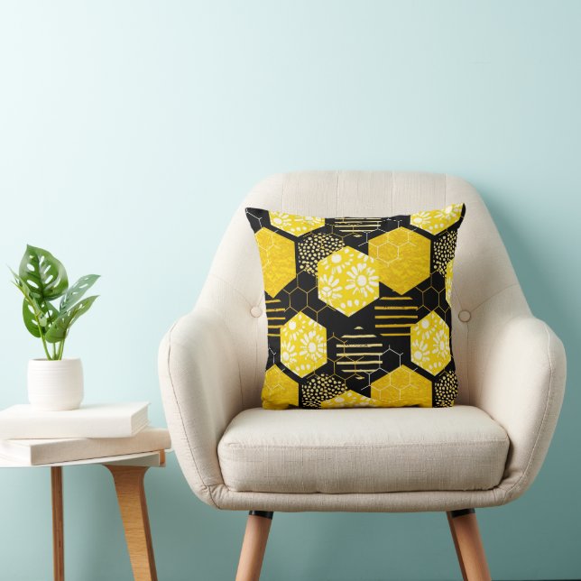 Honey Bee Throw Pillow (Chair)