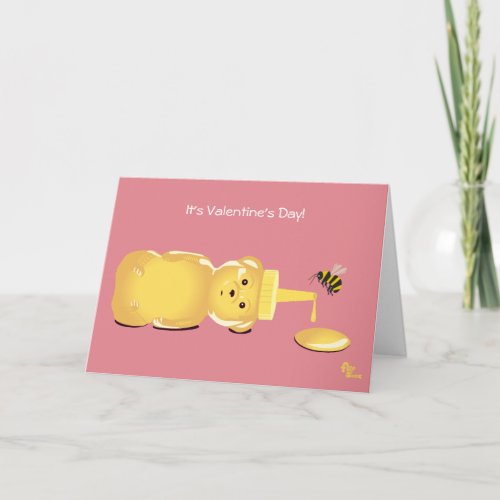 Honey Bee Valentines Day Card