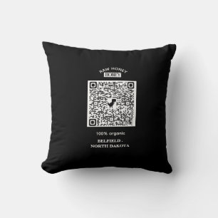 Honey Bee Vintage Family Name & Return Address Throw Pillow