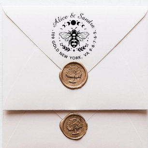 Honey Bee Vintage Family Name & Self-inking Stamp