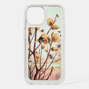 Honey bee vintage illustration iPhone 15 case