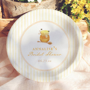 Honey Bee Vintage Whimsical Bridal Shower Paper Plates