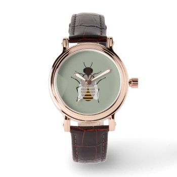 Honey Bee Watch by i_love_cotton at Zazzle