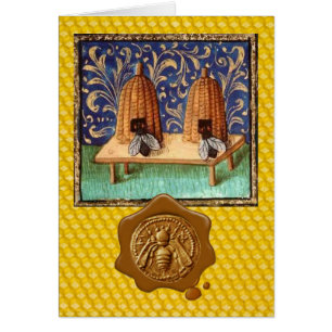HONEY BEE WAX SEAL ,BEEKEEPER /beekeeping supplies Cards