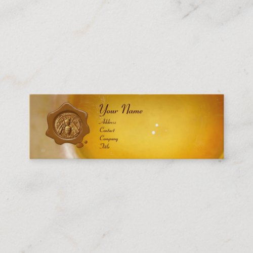 HONEY BEE WAX SEAL BEEKEEPER beekeeping supplies Mini Business Card