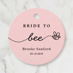 Honey Bee Wedding Bridal Baby Shower Favor Tags