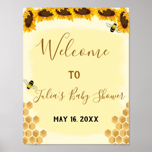 Honey Bee Welcome Sign