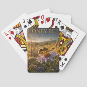 Honey Bee Wildflower Meadow ANIMALS Poker Cards