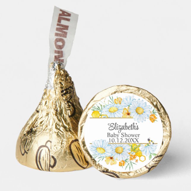 Honey Bee Wildflowers Baby Shower  Hershey®'s Kisses® (Front)
