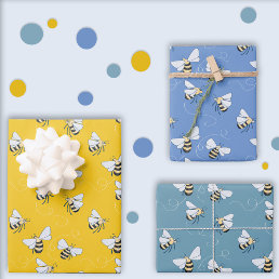 Honey Bee Wrapping Paper Sheets