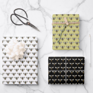 Honey Bee Wrapping Paper Sheets