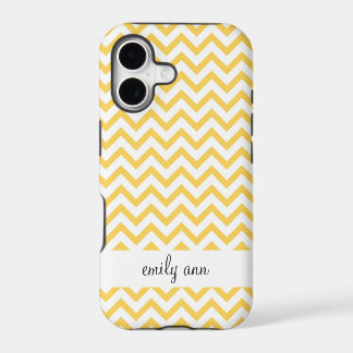 Honey Bee Yellow Chevrons Pattern iPhone 17 Case