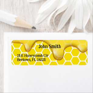 Honey Beekeeper Apiarist Honeycomb Bee Farm  Label
