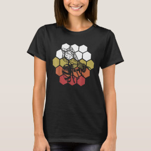 Honey Beekeeper Beekeeping Wasp Bees Beehive Vinta T-Shirt