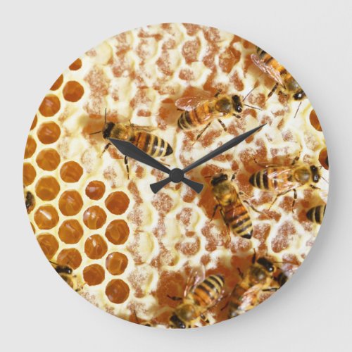 HONEY BEES 2  LARGE CLOCK