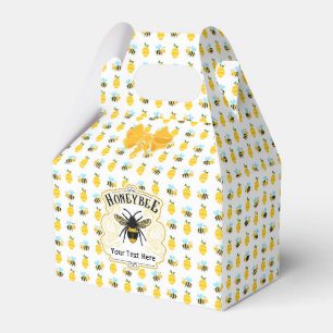 Honey Bees and Hives Personalize Favor Box