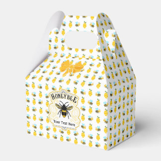 Honey Bees and Hives Personalize Favor Box
