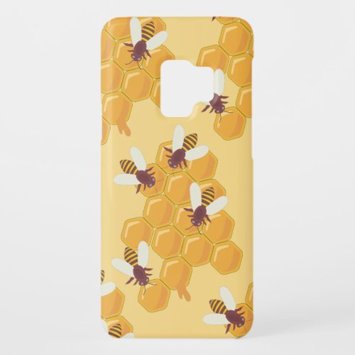 Honey Bees and Honeycomb Design Case_Mate Samsung Galaxy S9 Case