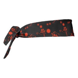 Honey Bees and Romantic Red Roses Flirty Floral Tie Headband