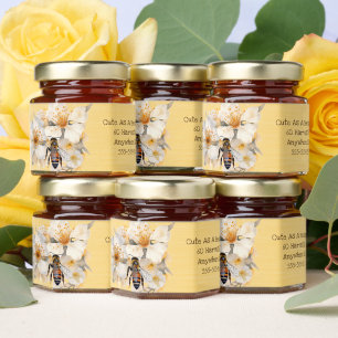 Honey Bees Apiary Honey Jar Favors