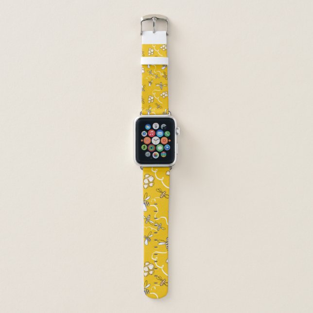 Honey Bees Apple Watch Band (Front)