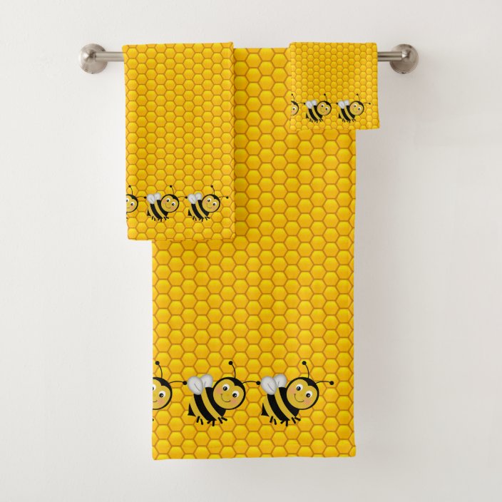 Honey Bees Bath Towel Set